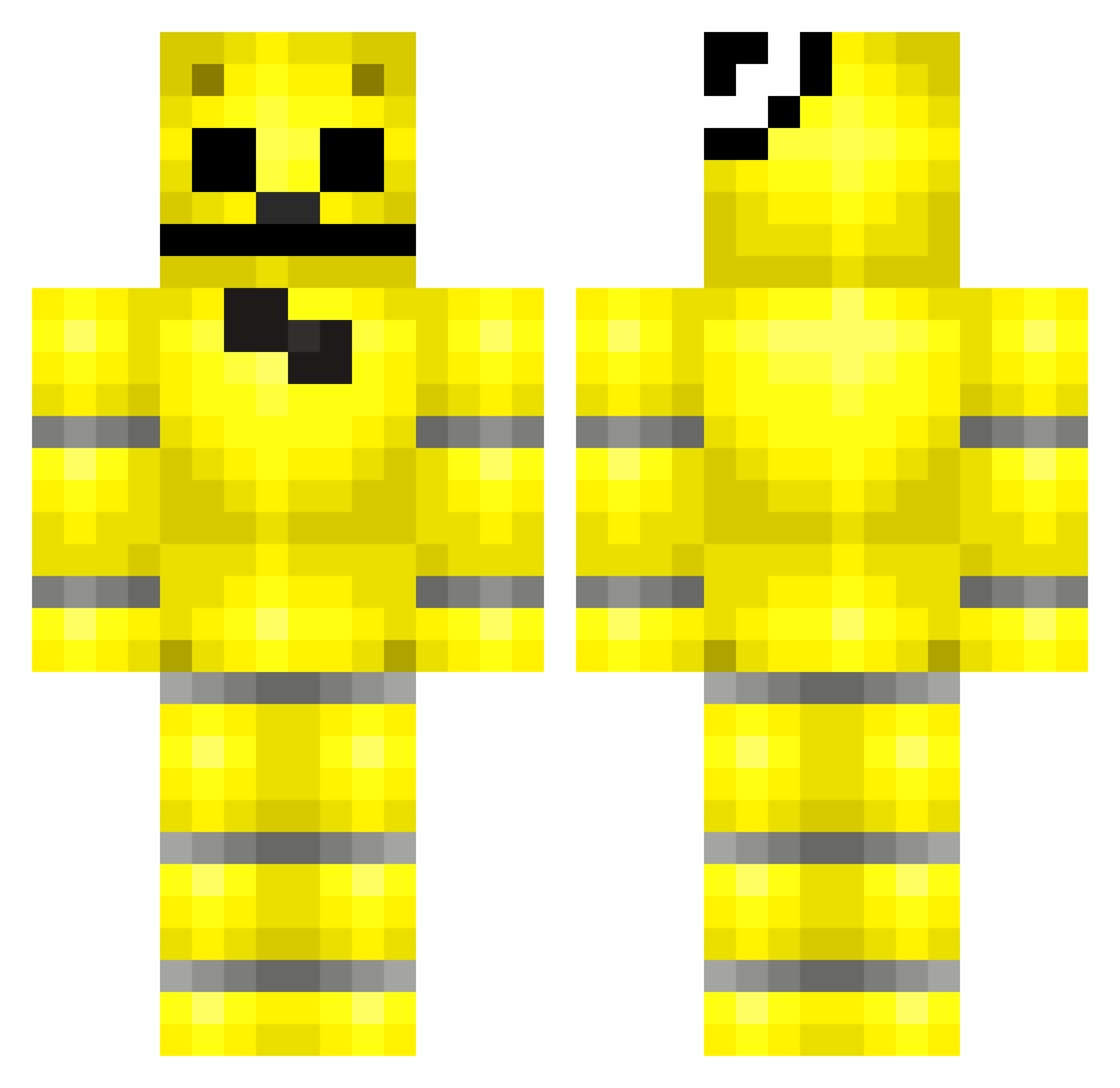 Small_Gannon Minecraft skin, front and back view