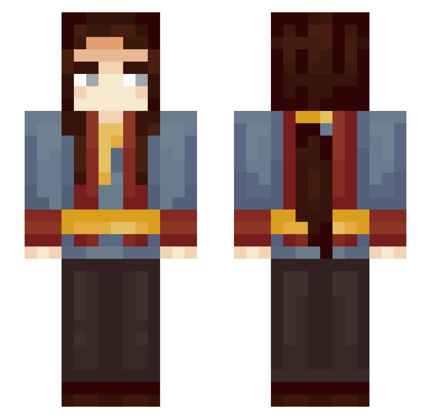 makalaure_s Minecraft skin, front and back view