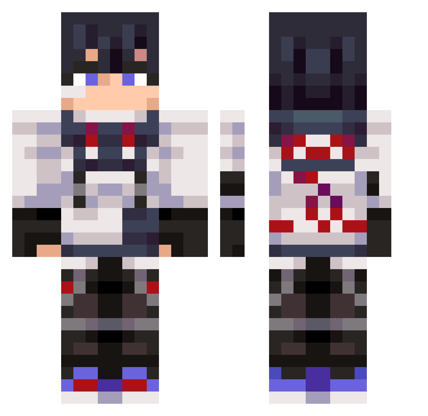 _seel Minecraft skin, front and back view