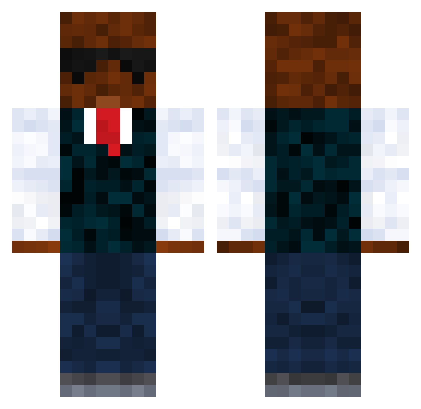 Sami_262 Minecraft skin, front and back view