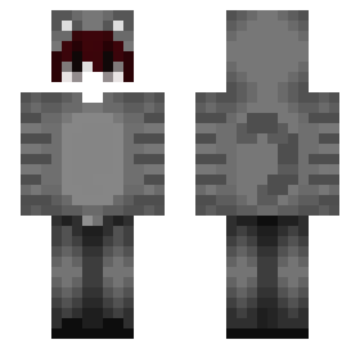 LeanLBP_ Minecraft skin, front and back view