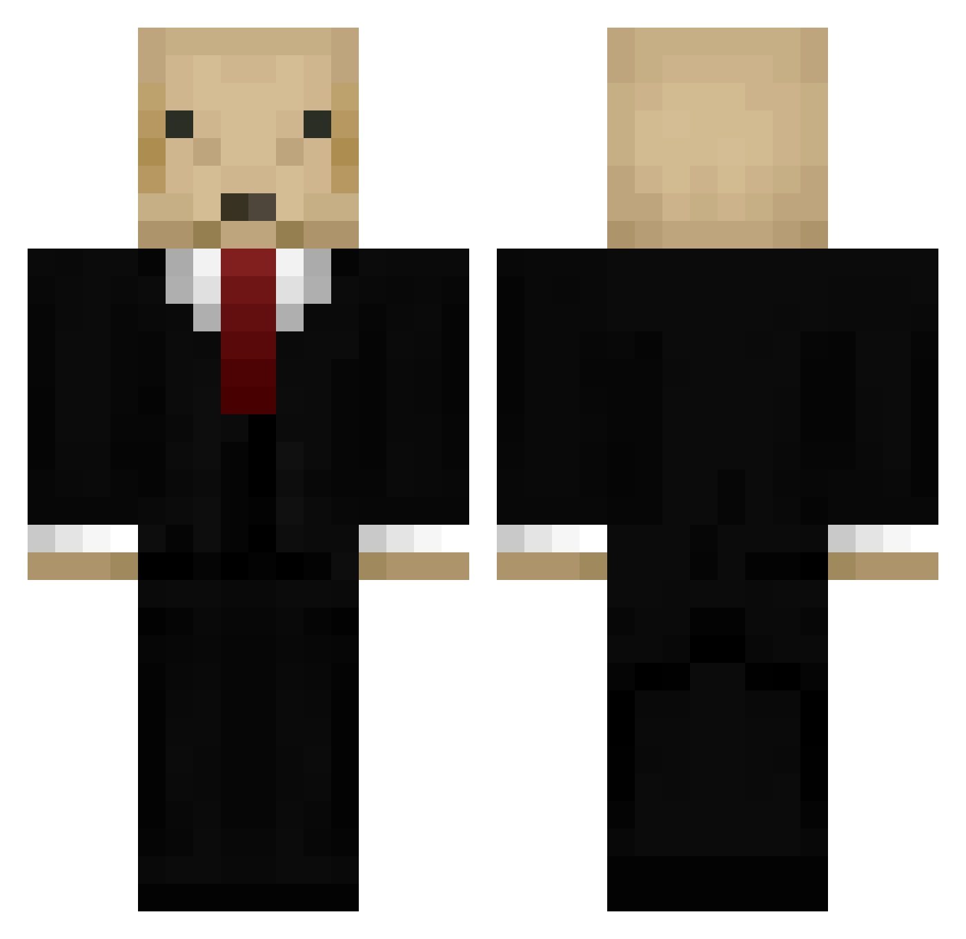 t0myy8 Minecraft skin, front and back view