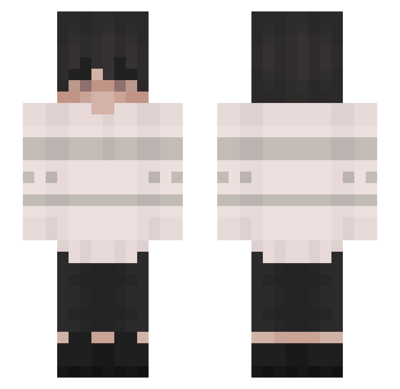 YT_pogi Minecraft skin, front and back view
