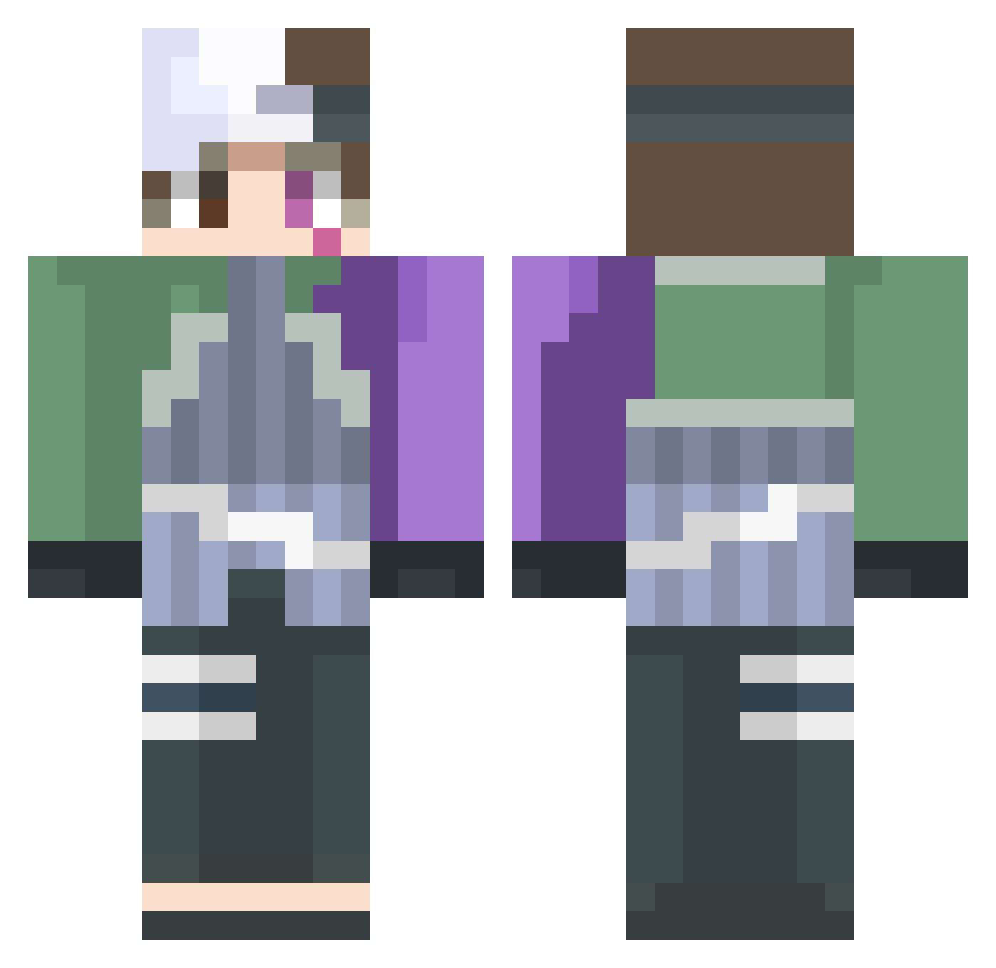 Unknown_Revenant Minecraft skin, front and back view
