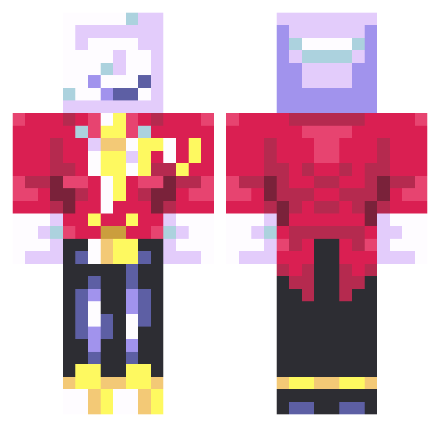 graygray1235 Minecraft skin, front and back view