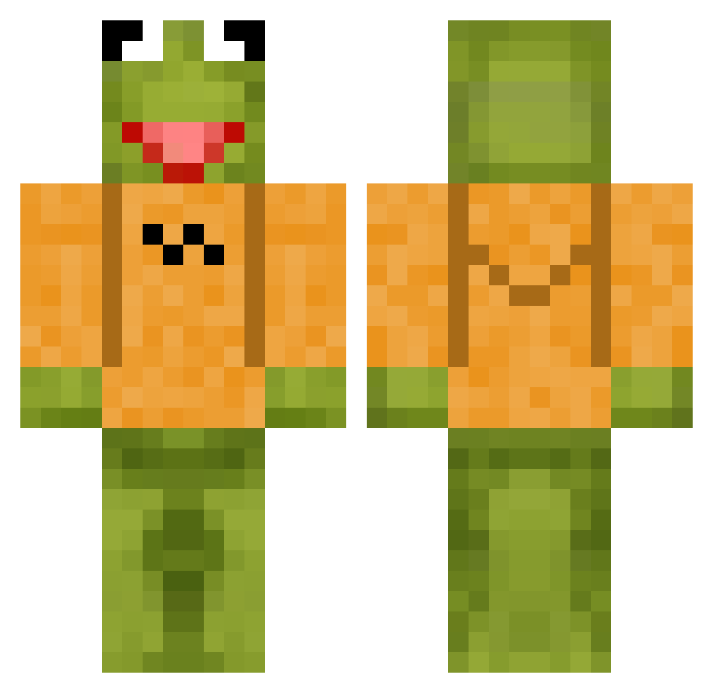 Purple_Dino512 Minecraft skin, front and back view