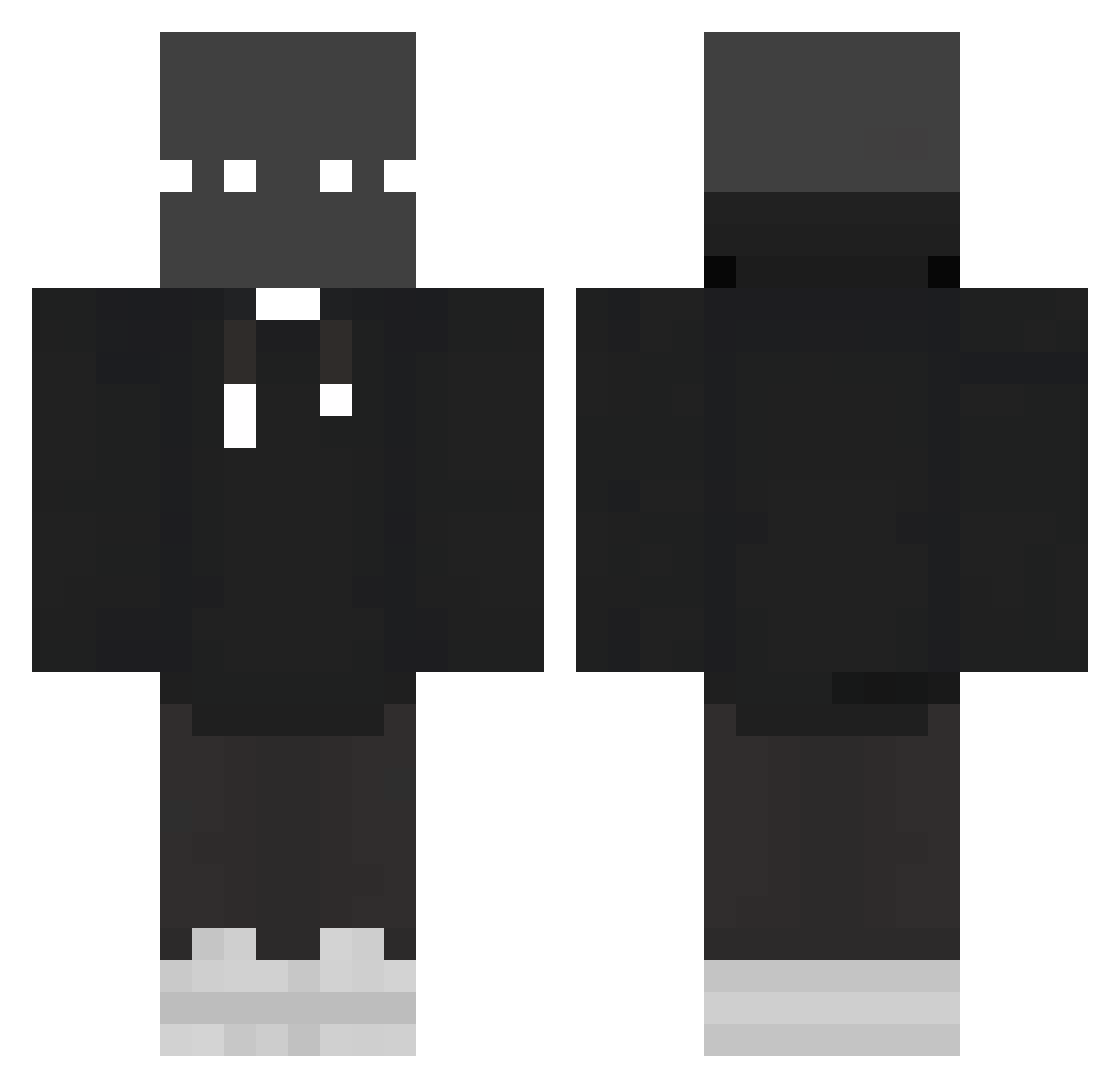 xXflogamerXx246 Minecraft skin, front and back view