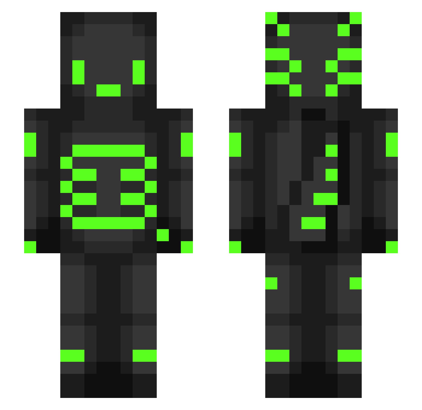 ToVoWa09 Minecraft skin, front and back view