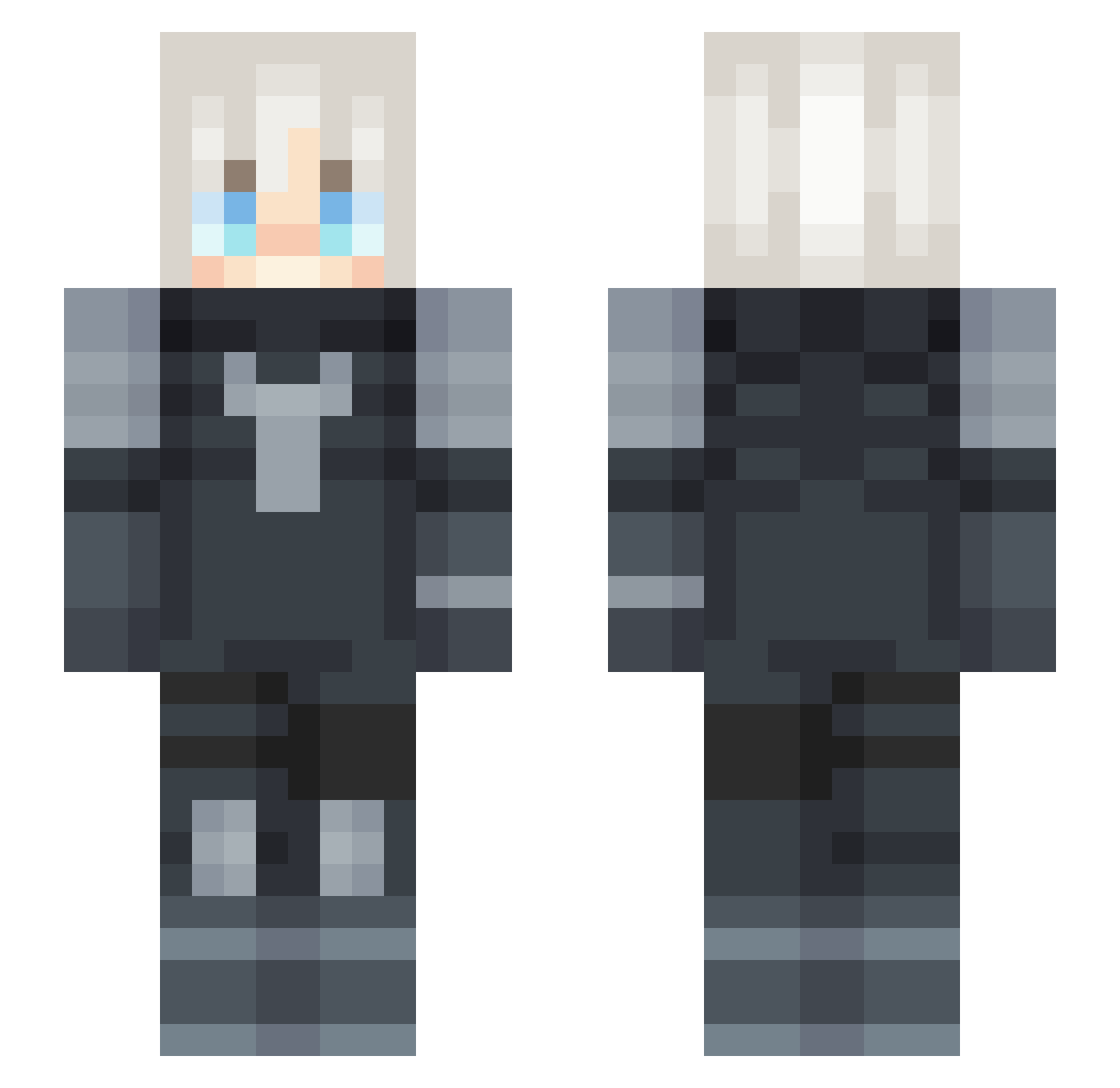 Psyko_Wack Minecraft skin, front and back view