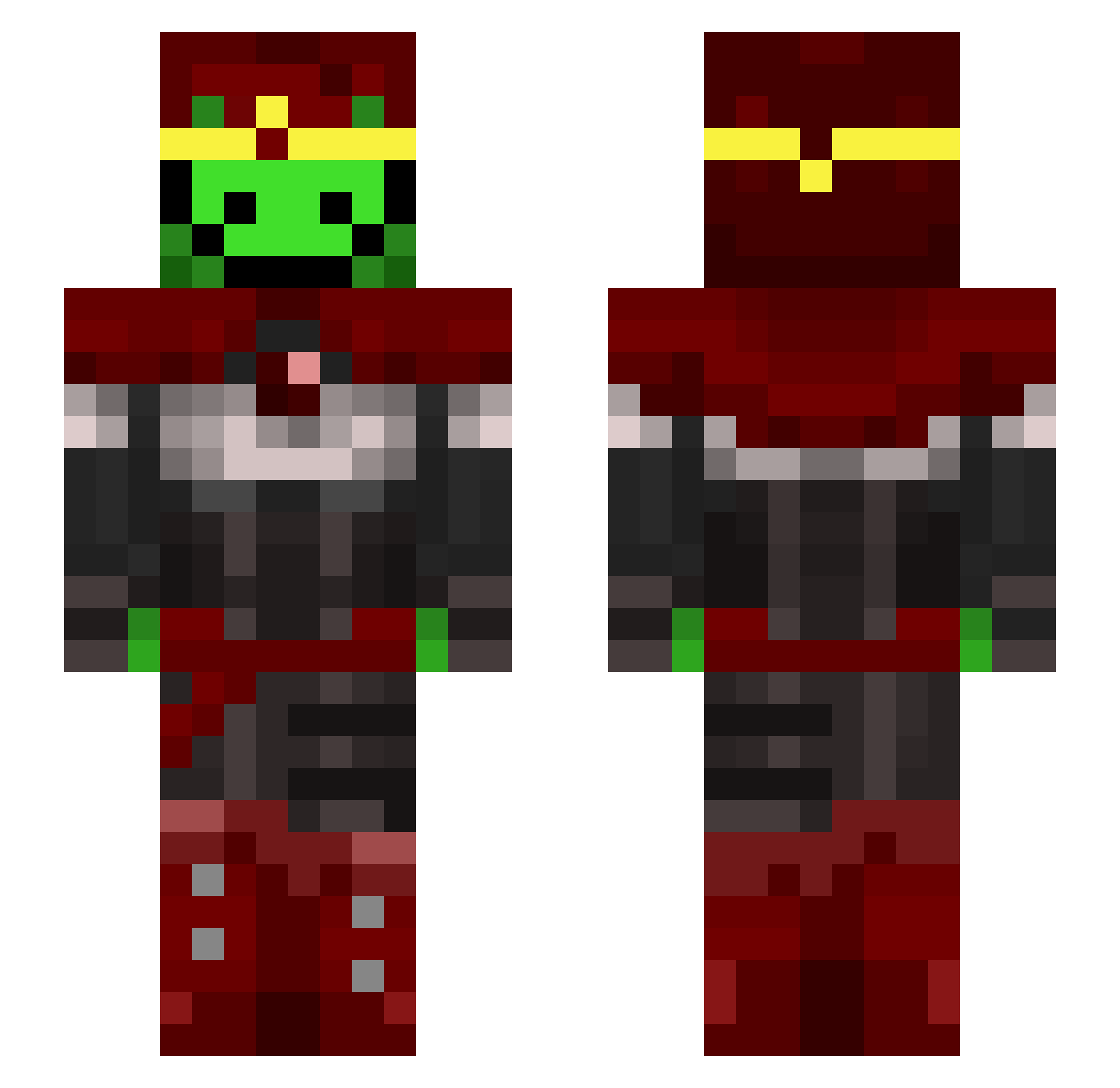 IXEnderShadowIX Minecraft skin, front and back view