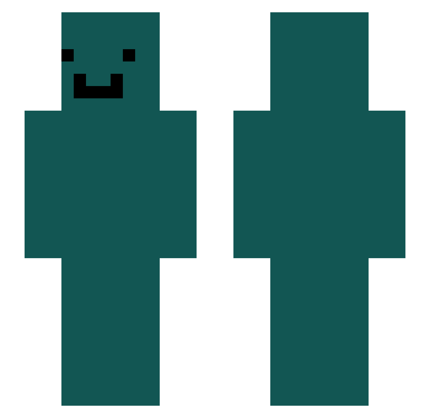 sleepy100 Minecraft skin, front and back view