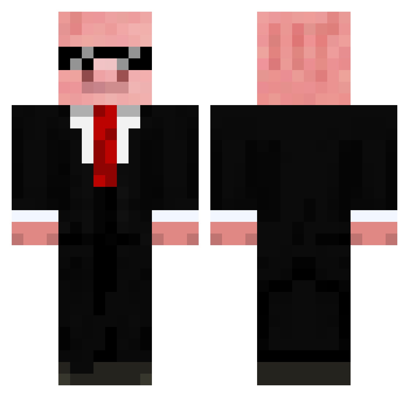 SrTera Minecraft skin, front and back view