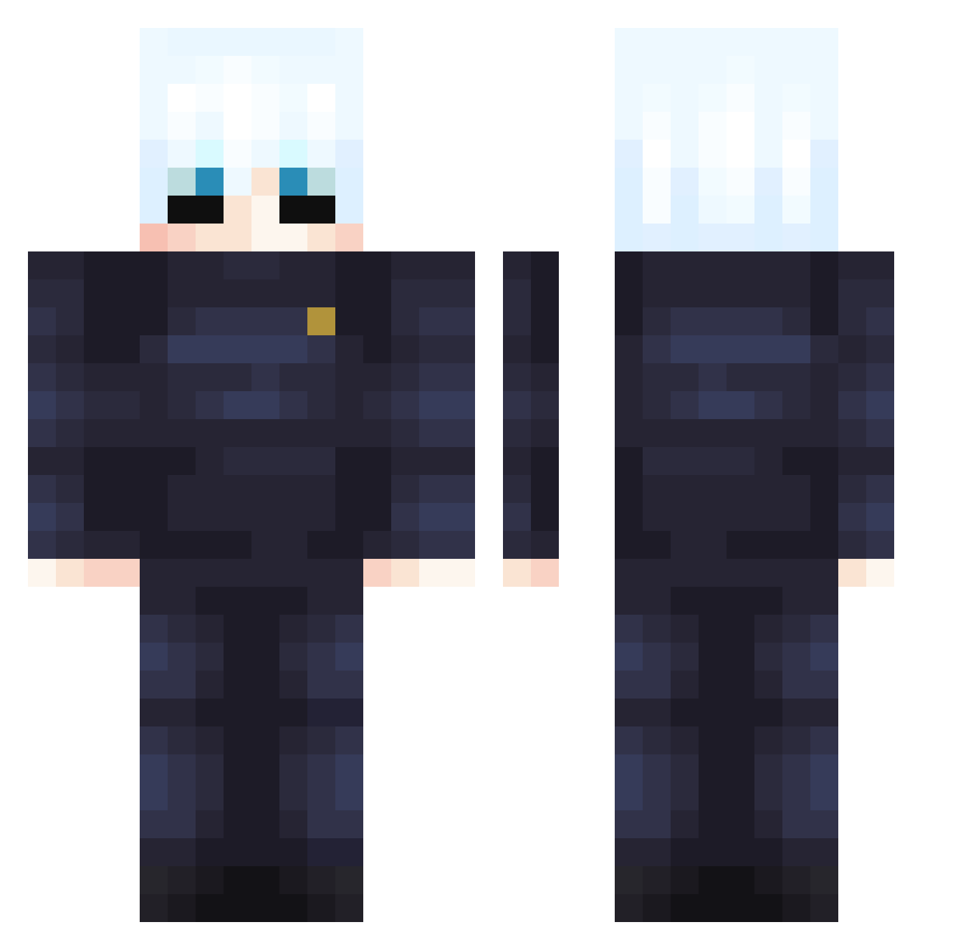 Ursus717 Minecraft skin, front and back view