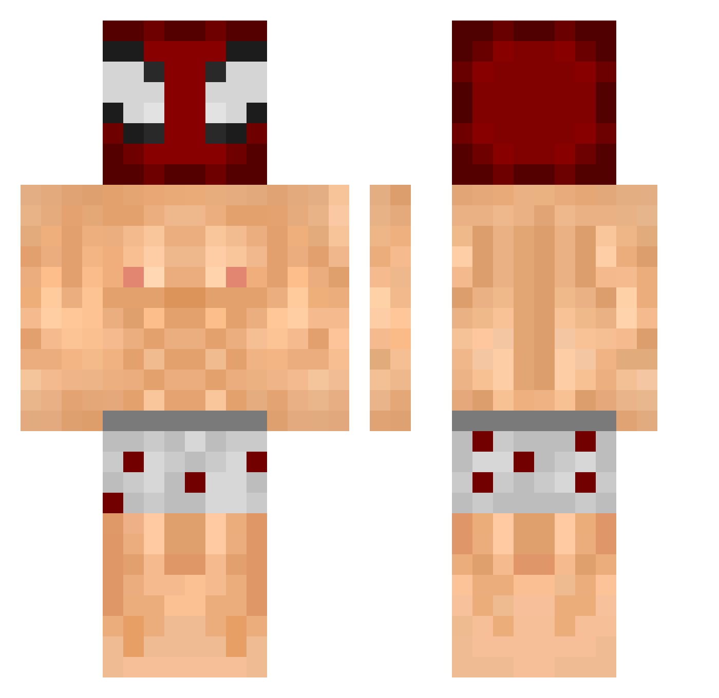 TheyCallMeKraken Minecraft skin, front and back view