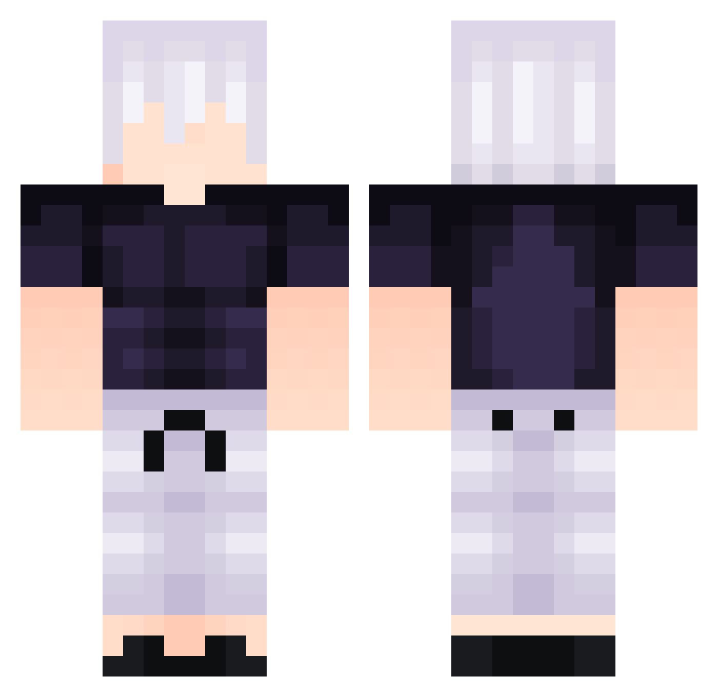 ass_breaker_666 Minecraft skin, front and back view