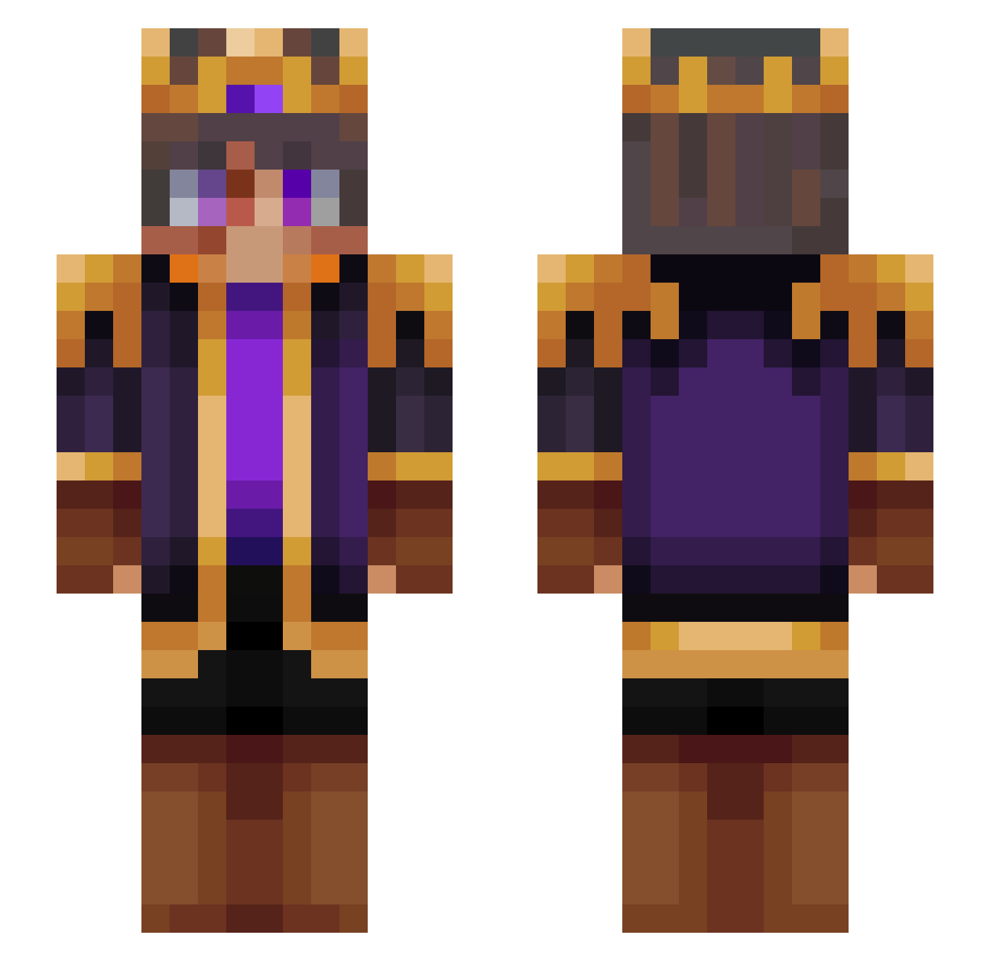 cristasuiii7 Minecraft skin, front and back view