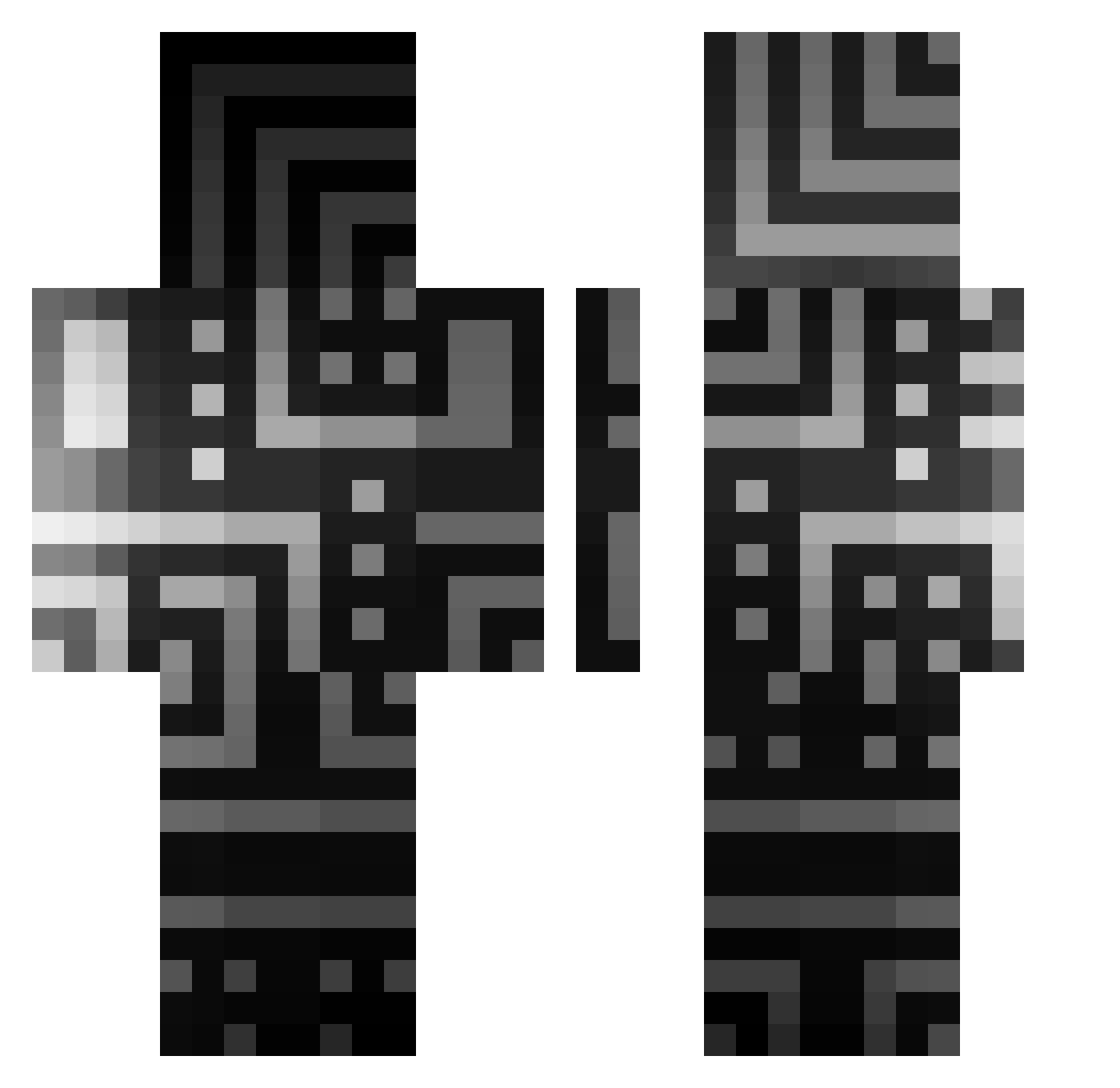 sday737 Minecraft skin, front and back view