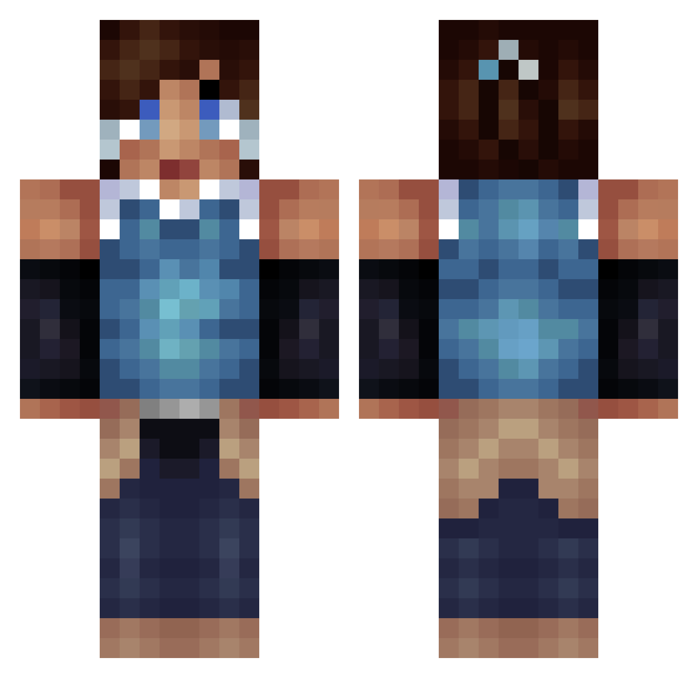 GustafssonMartin Minecraft skin, front and back view