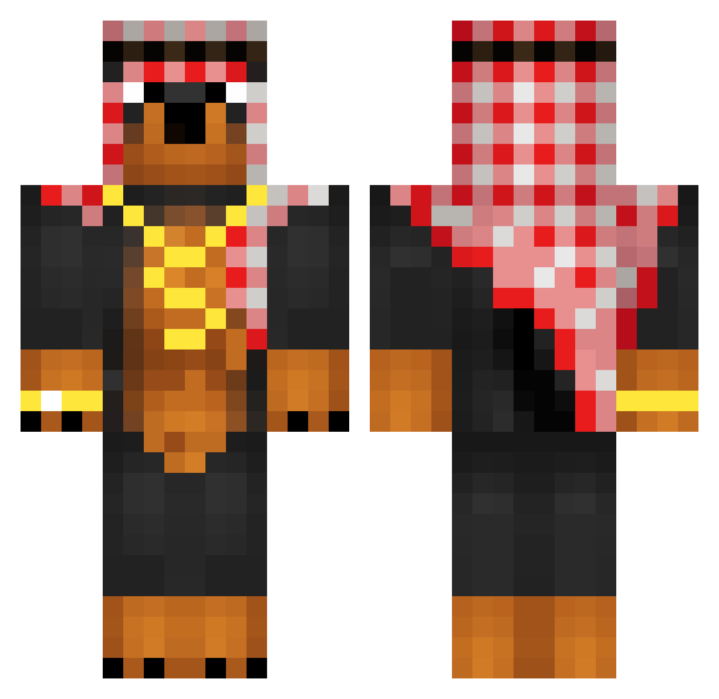 Maly_Dzon_ Minecraft skin, front and back view