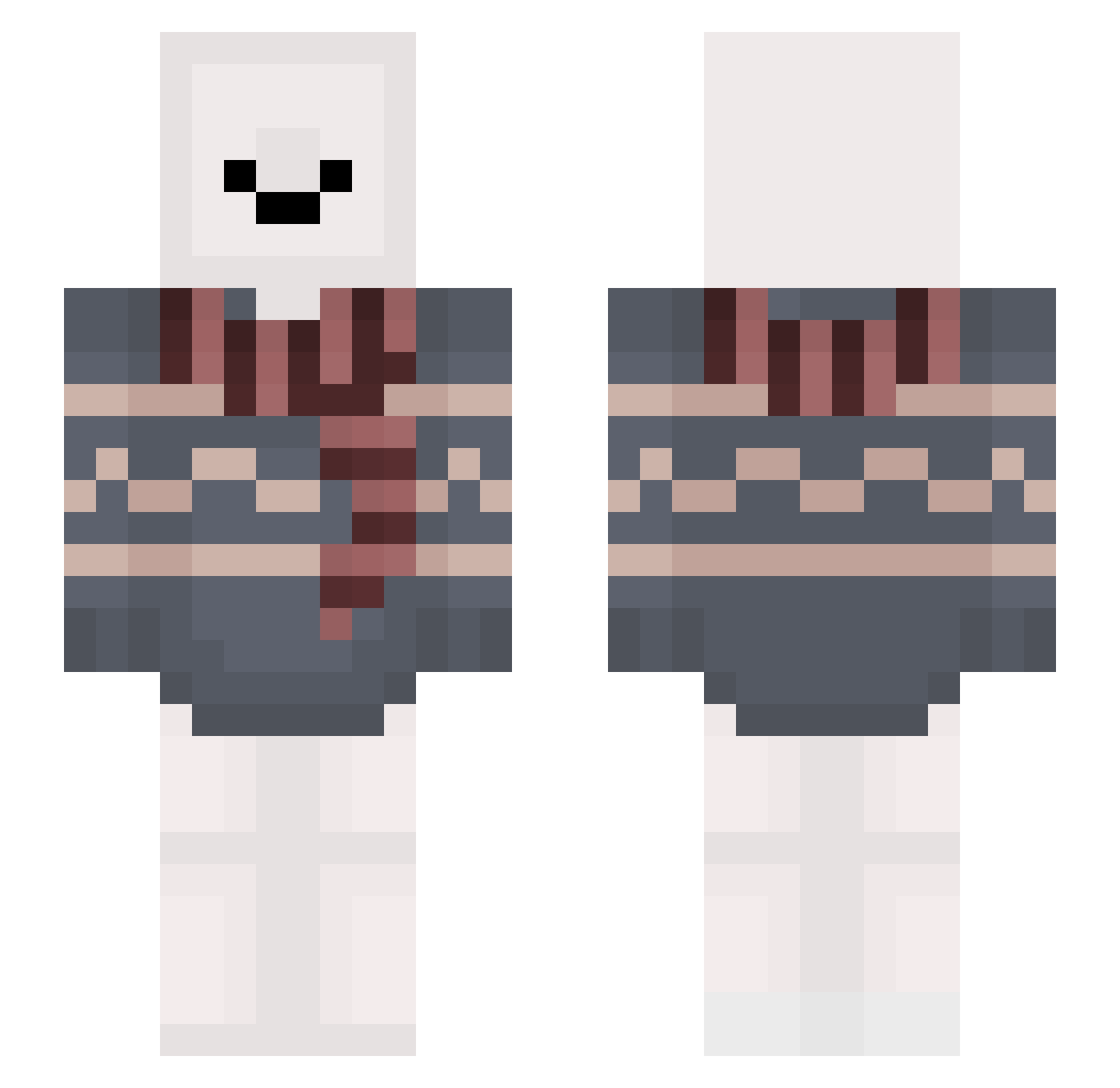petillante_ Minecraft skin, front and back view