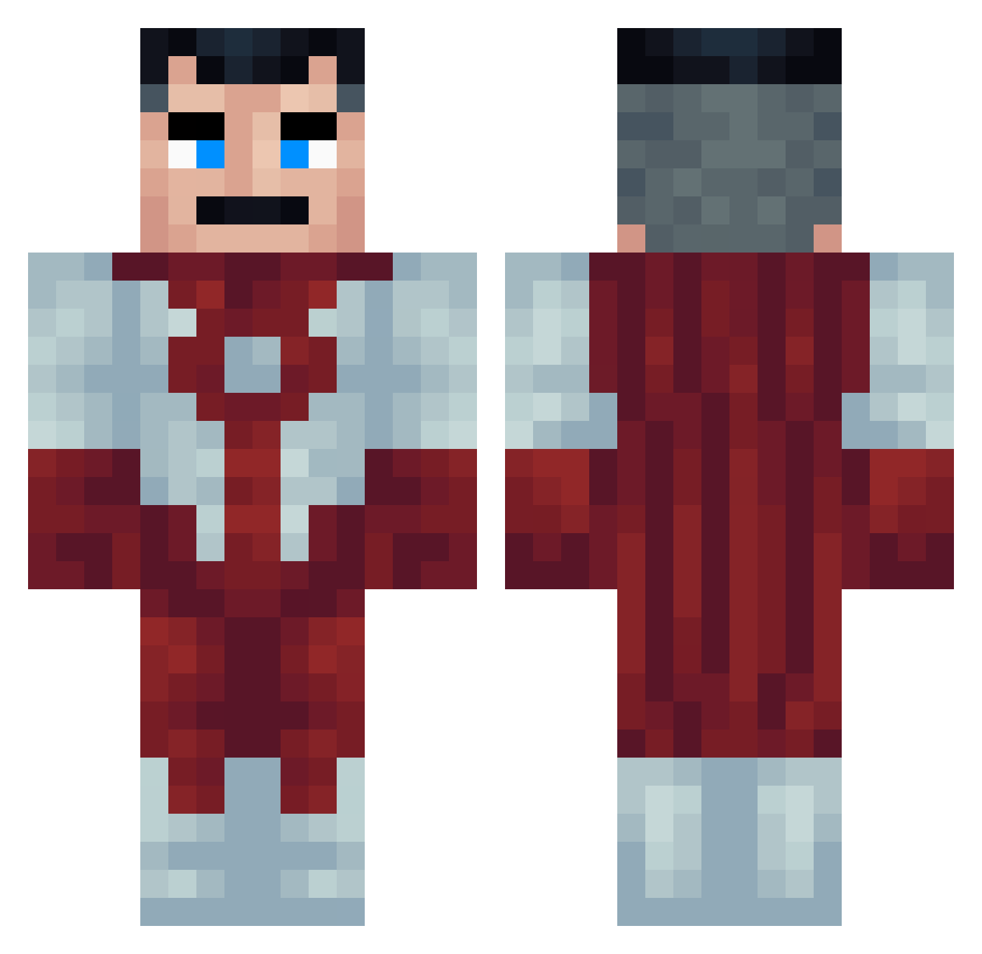 redexe45 Minecraft skin, front and back view