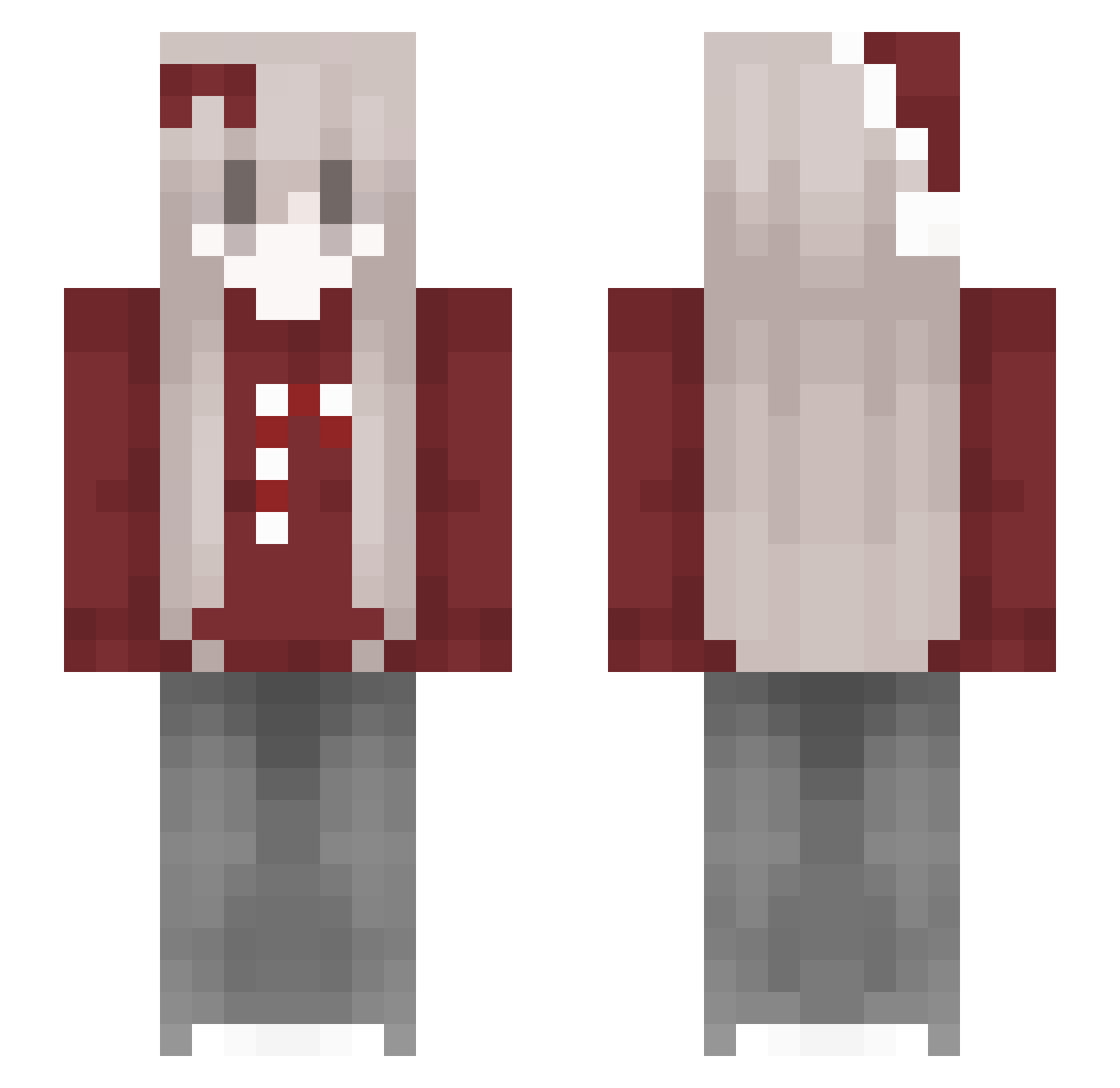 _Garlic1_ Minecraft skin, front and back view