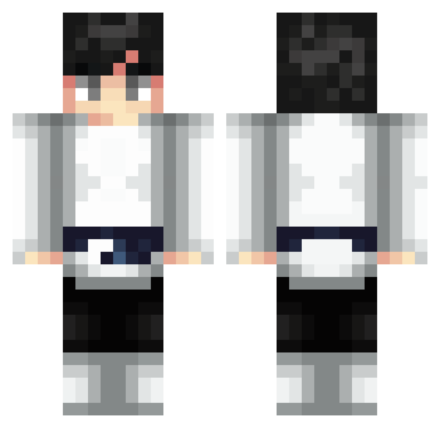 zVerzide Minecraft skin, front and back view