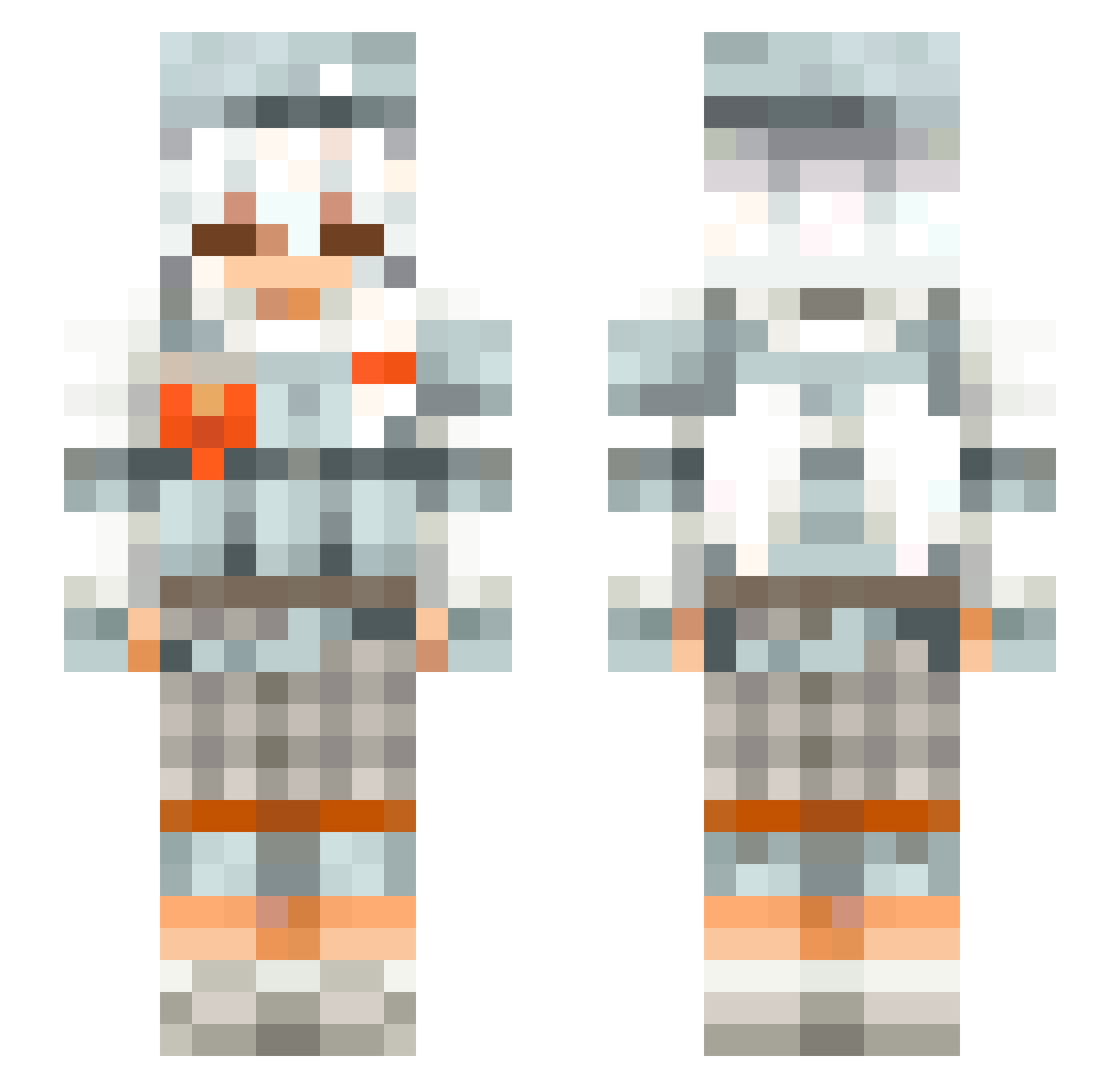 4b1b_ Minecraft skin, front and back view