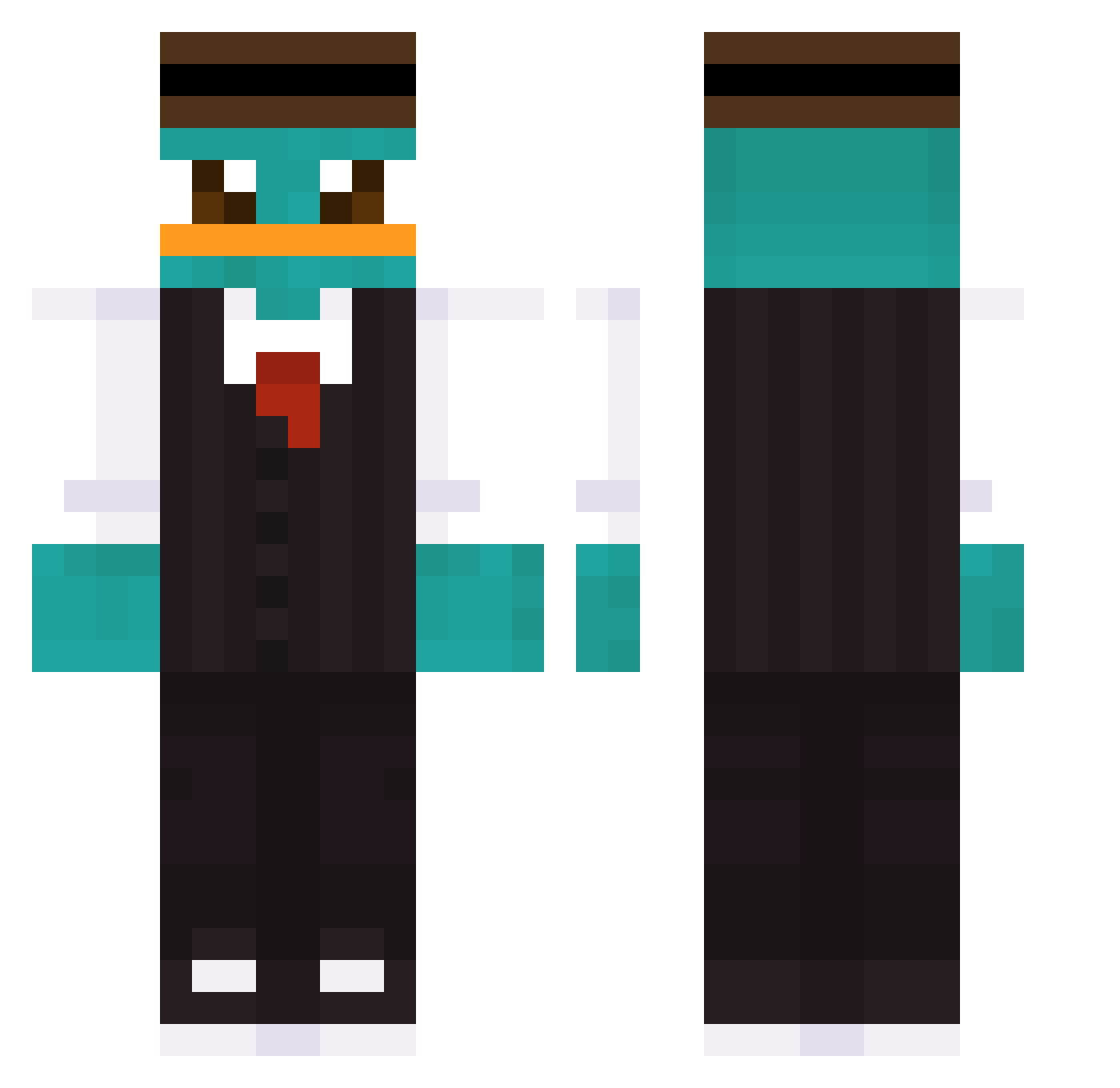 _SkyGG_ Minecraft skin, front and back view