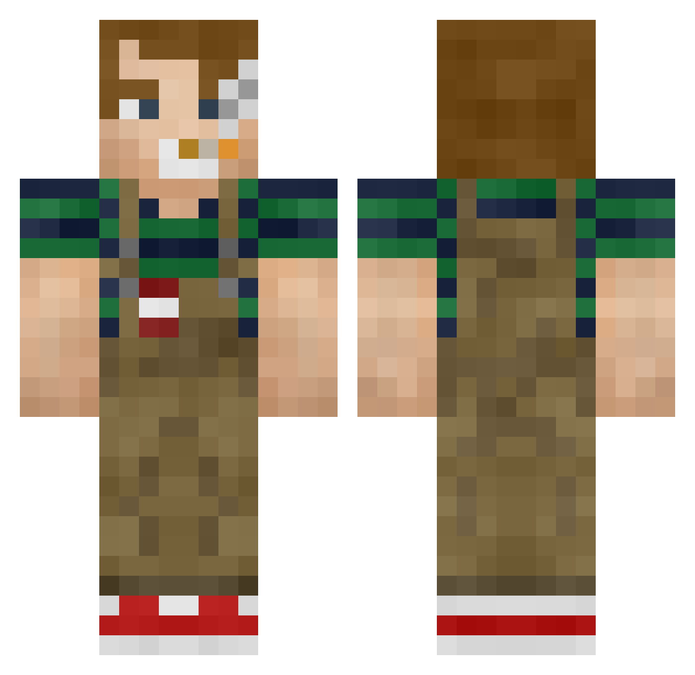 fiveeasyhotdogs Minecraft skin, front and back view