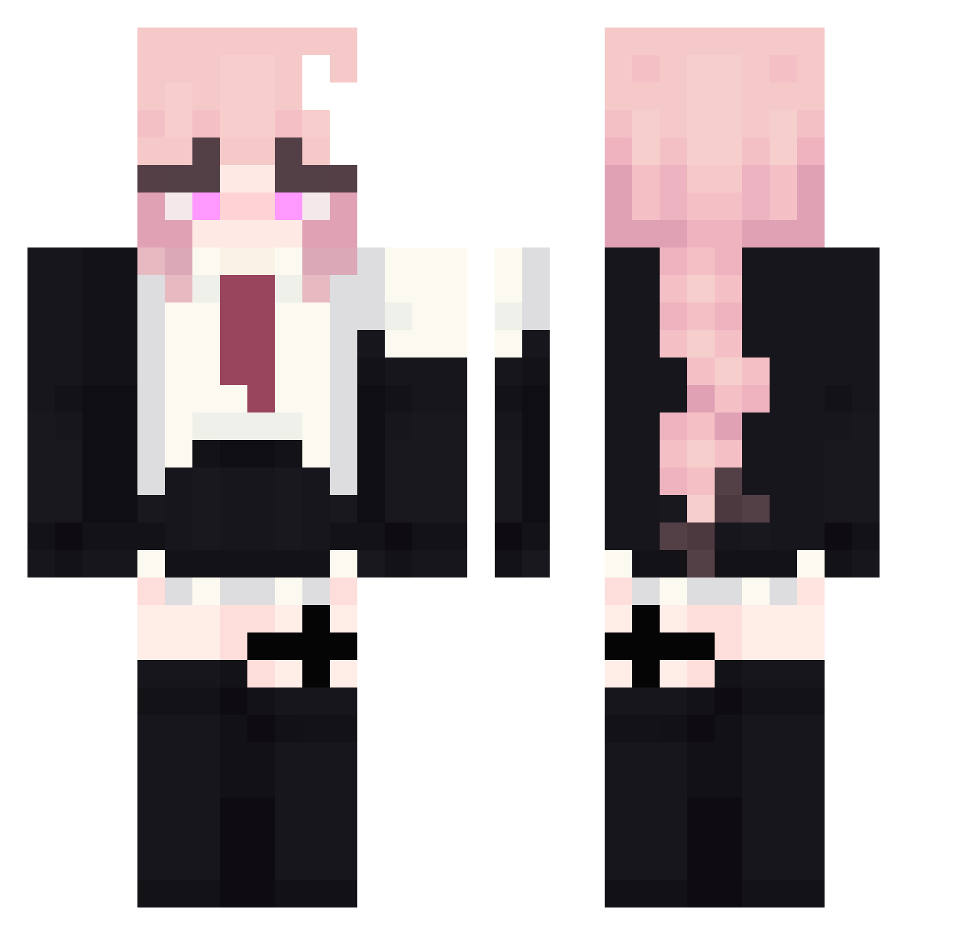 Spectre39GX Minecraft skin, front and back view