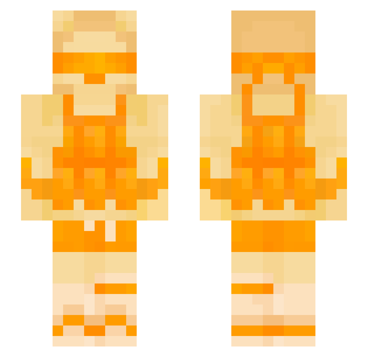 starswipe Minecraft skin, front and back view