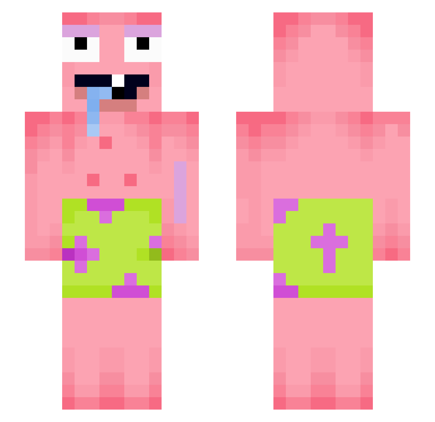 Adren4line_ Minecraft skin, front and back view