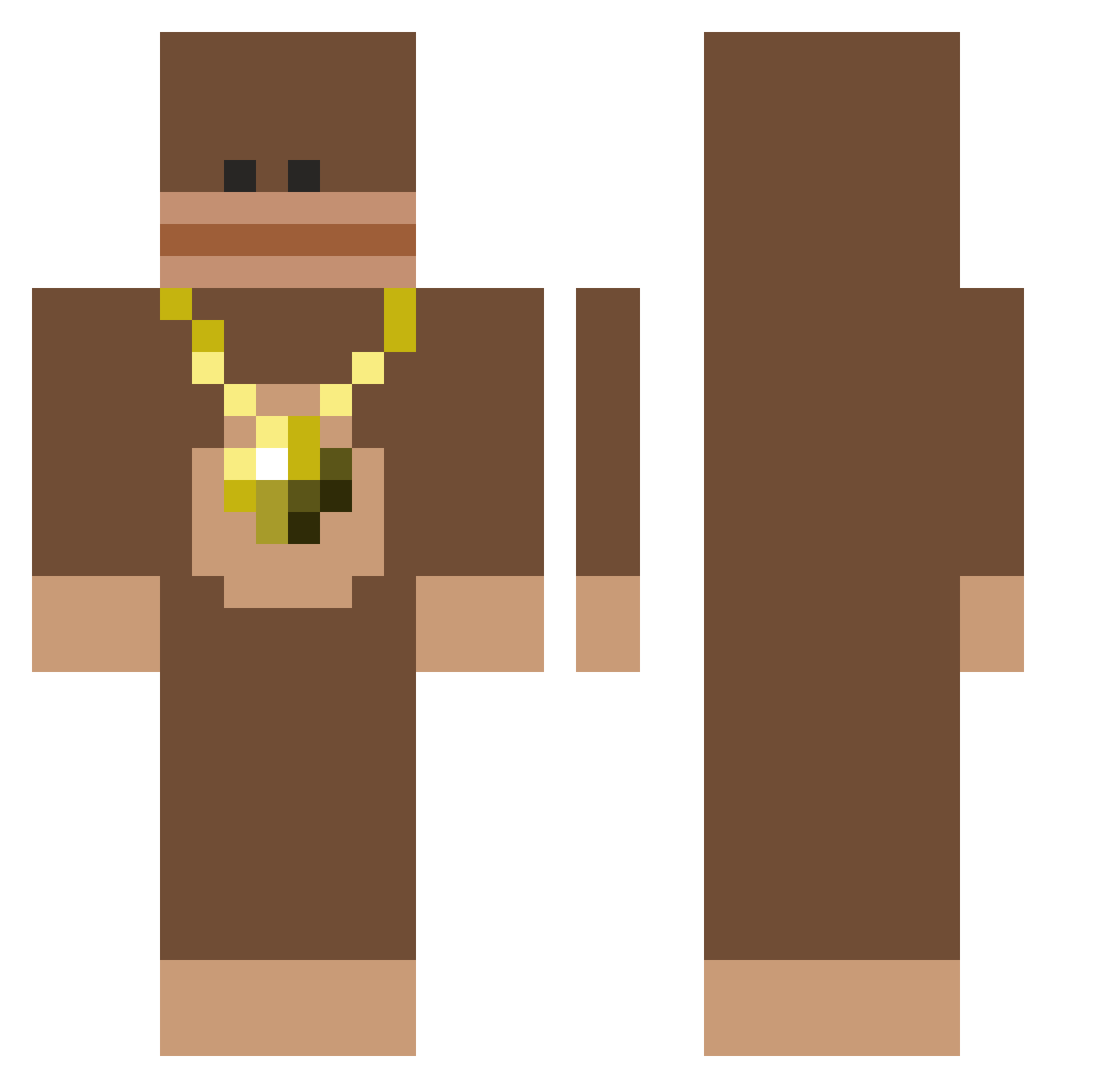VendexDiss Minecraft skin, front and back view