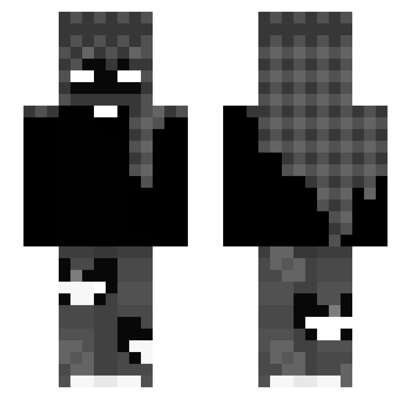 imykenji Minecraft skin, front and back view