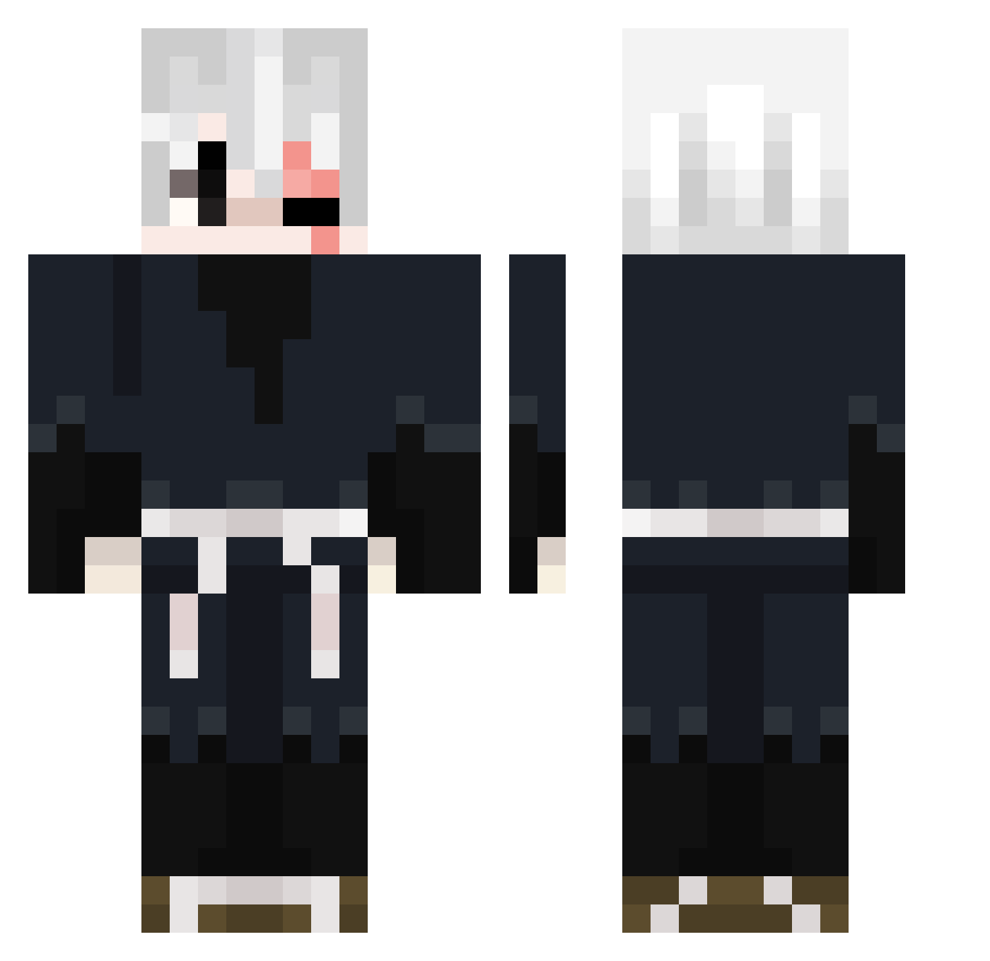 IWKO31 Minecraft skin, front and back view