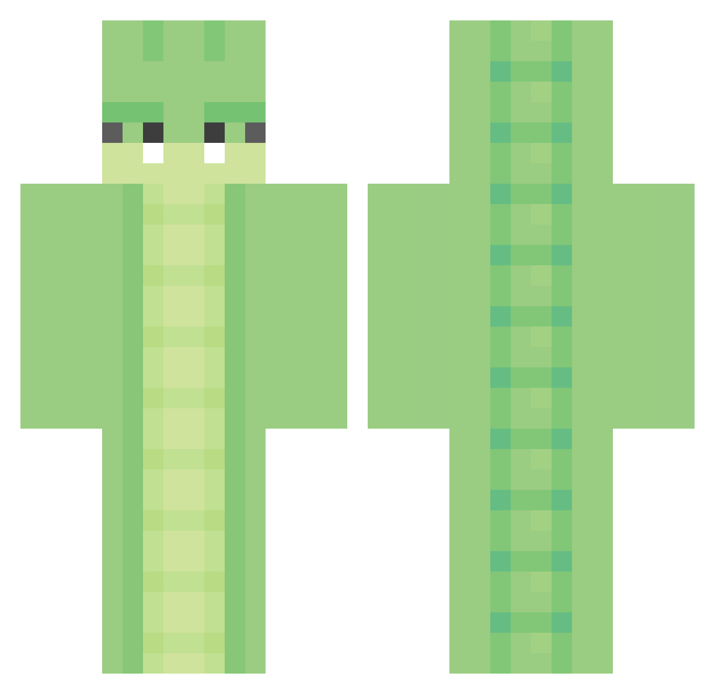 not_vic Minecraft skin, front and back view