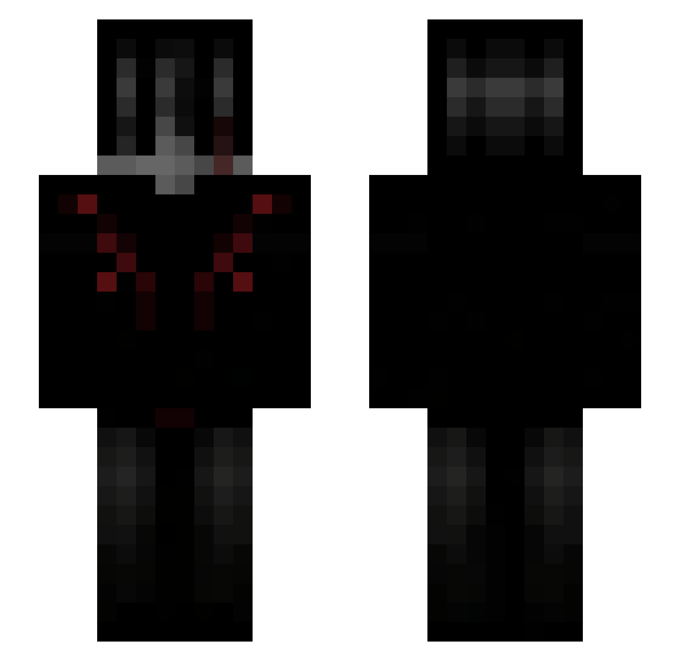 yenvevo Minecraft skin, front and back view