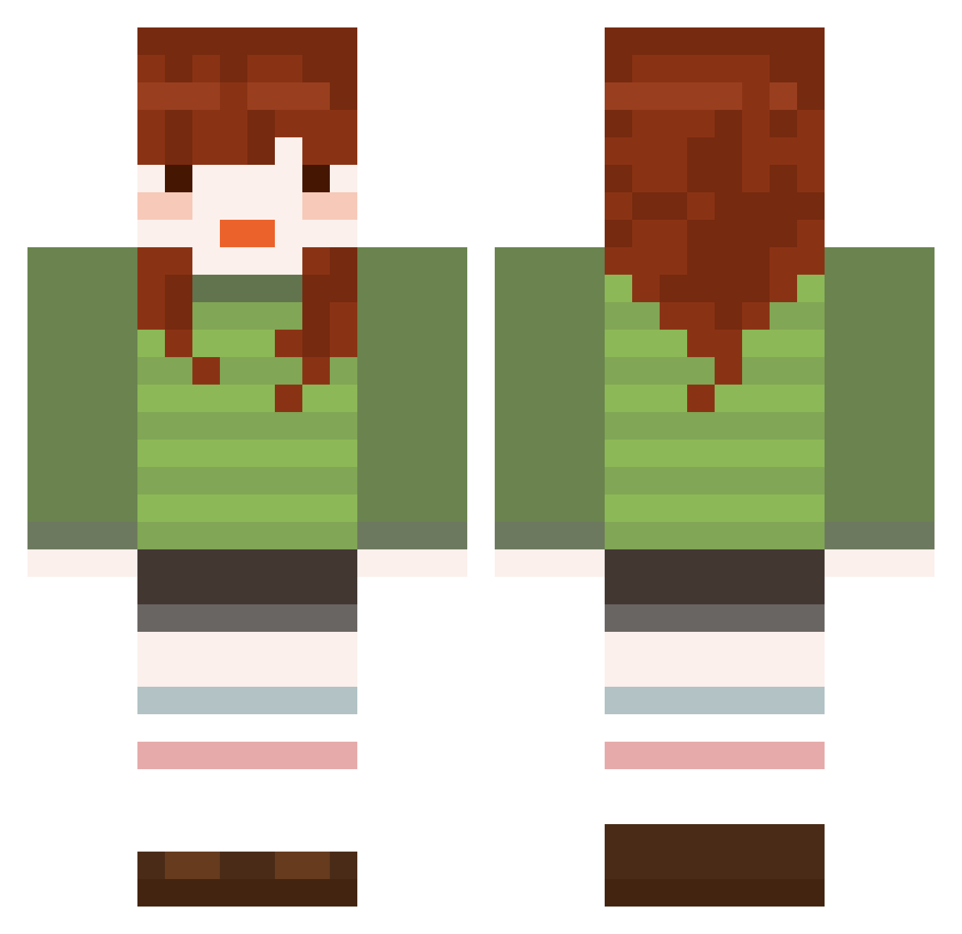 ppshrimppp Minecraft skin, front and back view