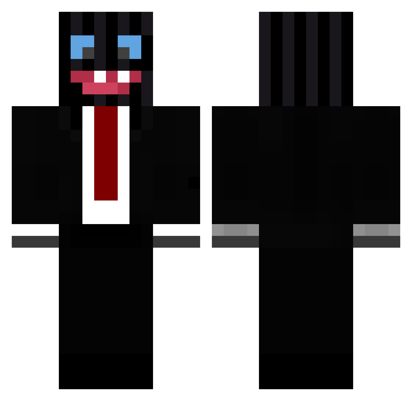 XxDefusxX Minecraft skin, front and back view
