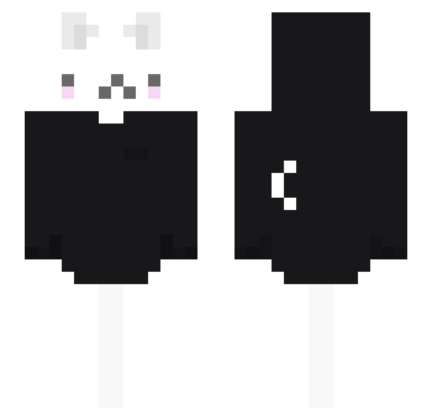 VeltrixRBW Minecraft skin, front and back view