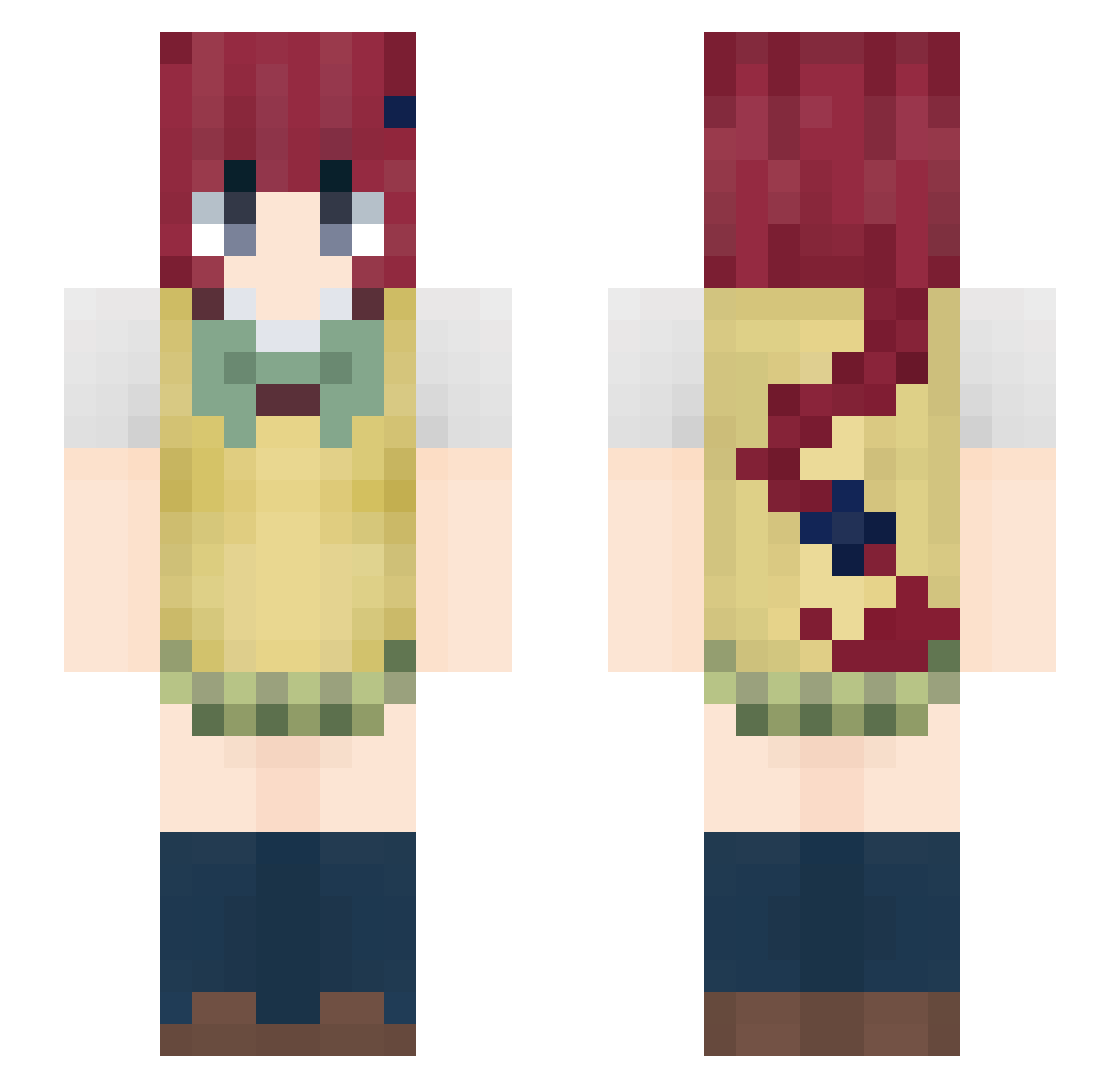_Ceiser Minecraft skin, front and back view