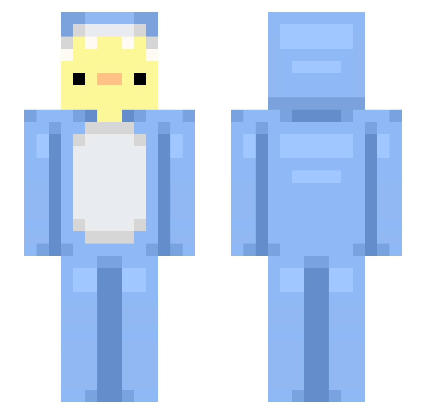 lvrmagi Minecraft skin, front and back view