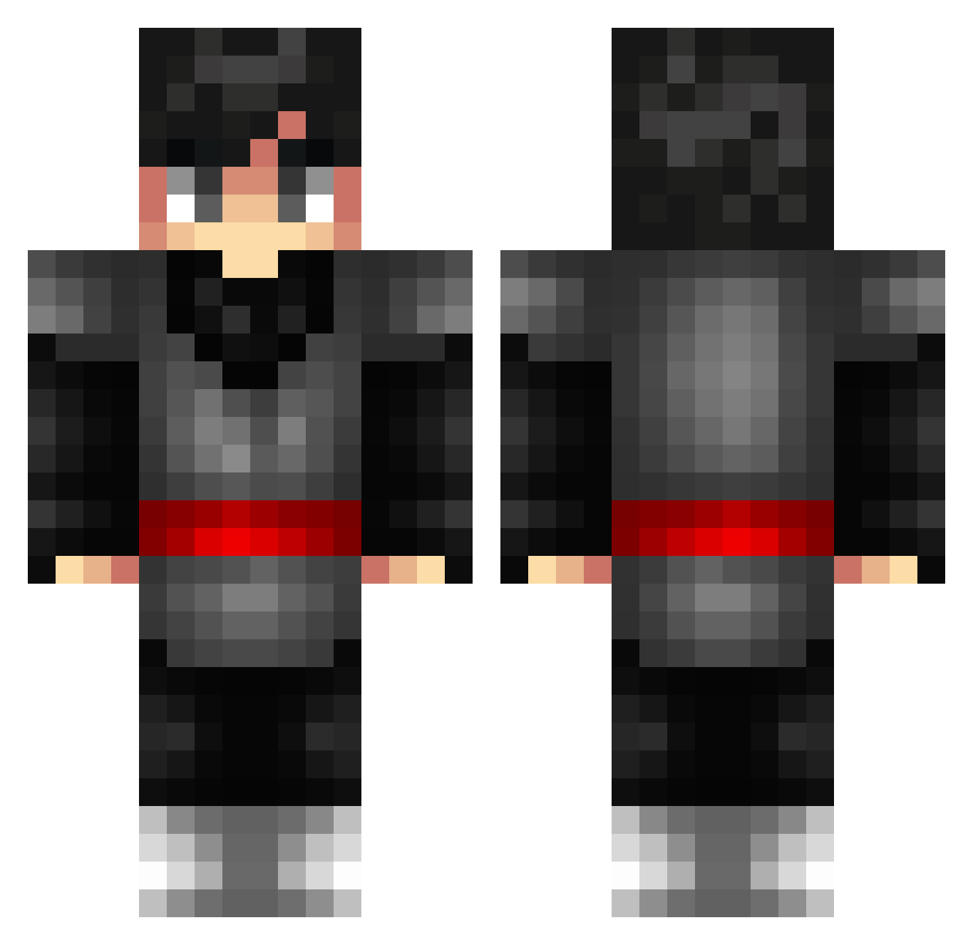 Luis0192 Minecraft skin, front and back view