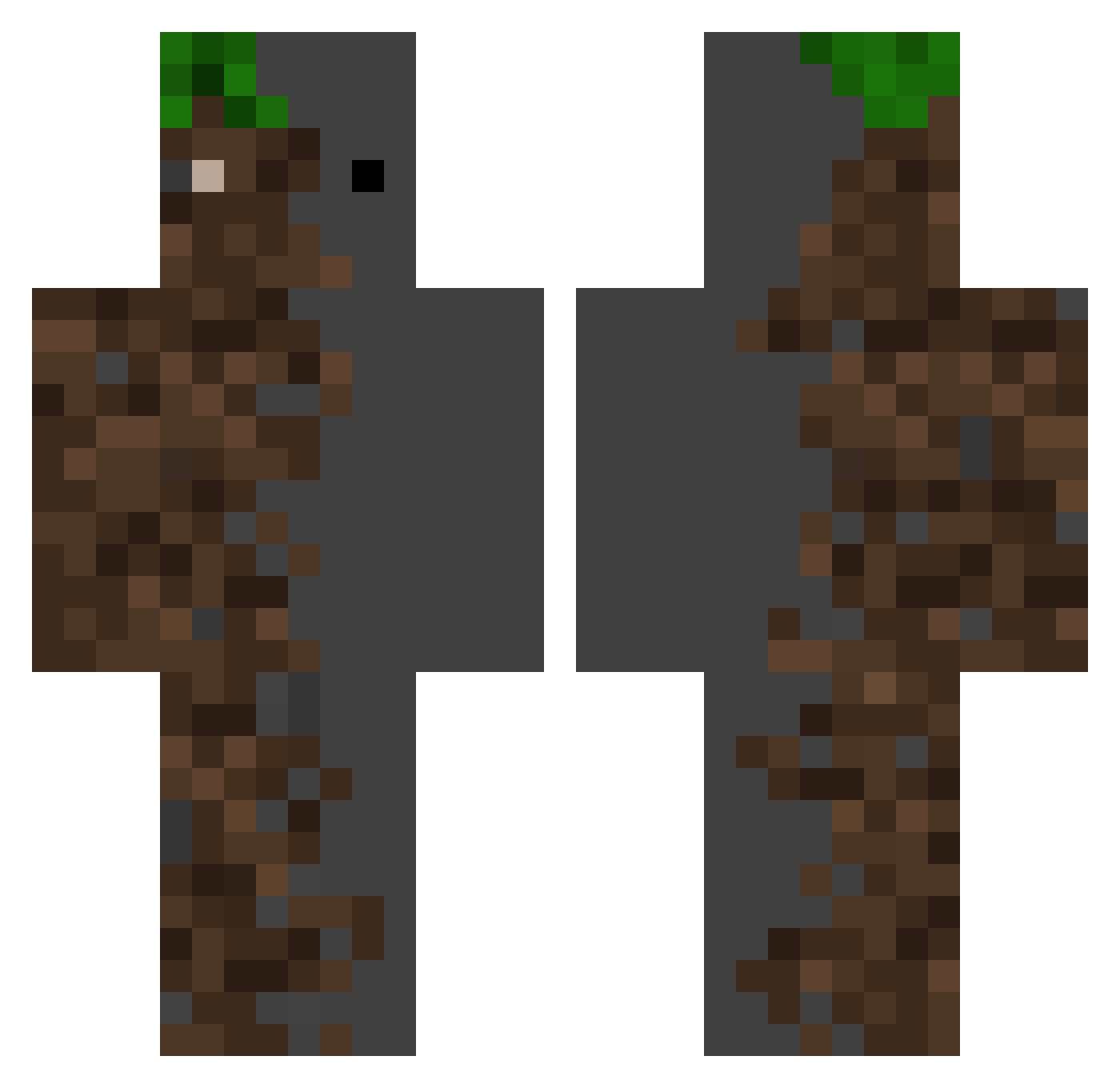 Poser0_o Minecraft skin, front and back view