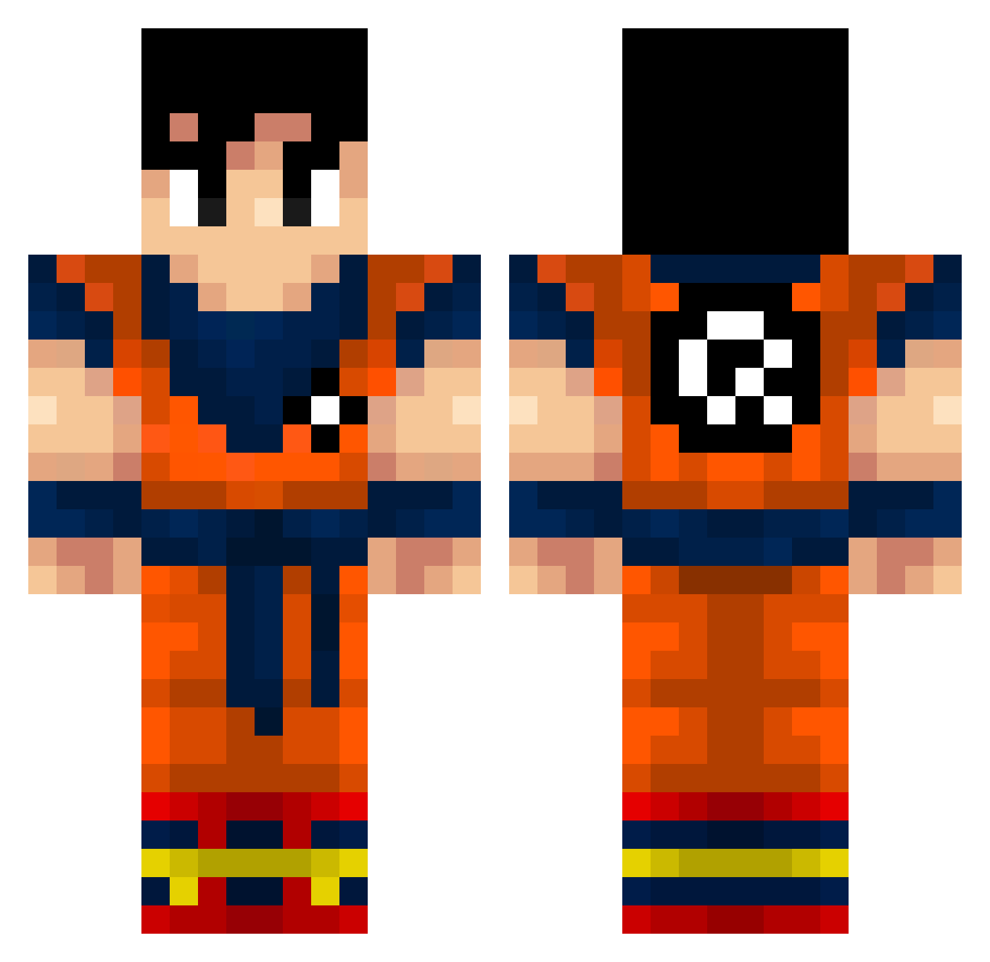 AndreC0sta Minecraft skin, front and back view