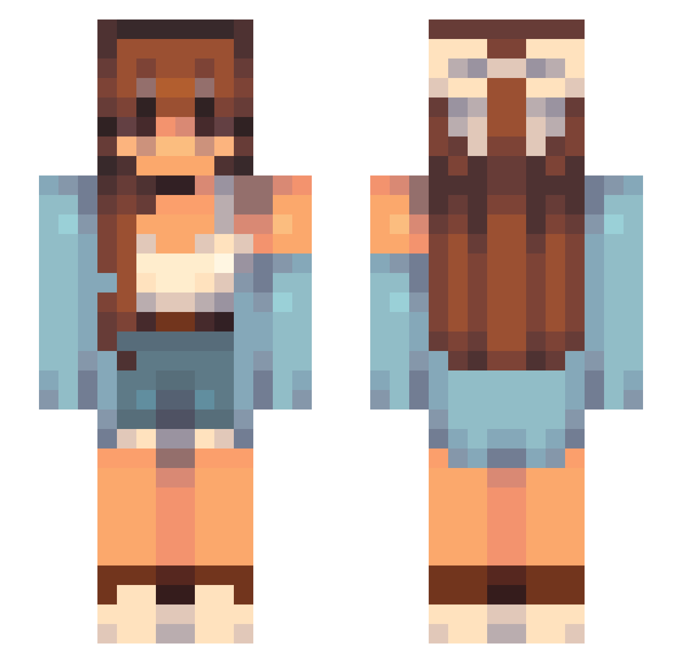 TheGoose_XD Minecraft skin, front and back view