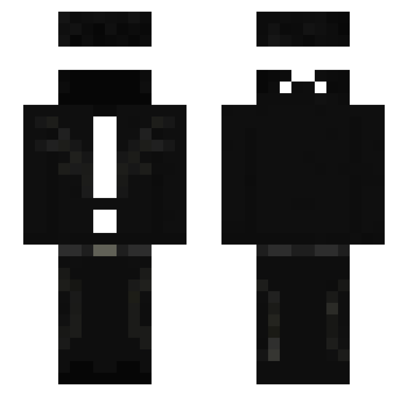 V4LC_Spectre1 Minecraft skin, front and back view