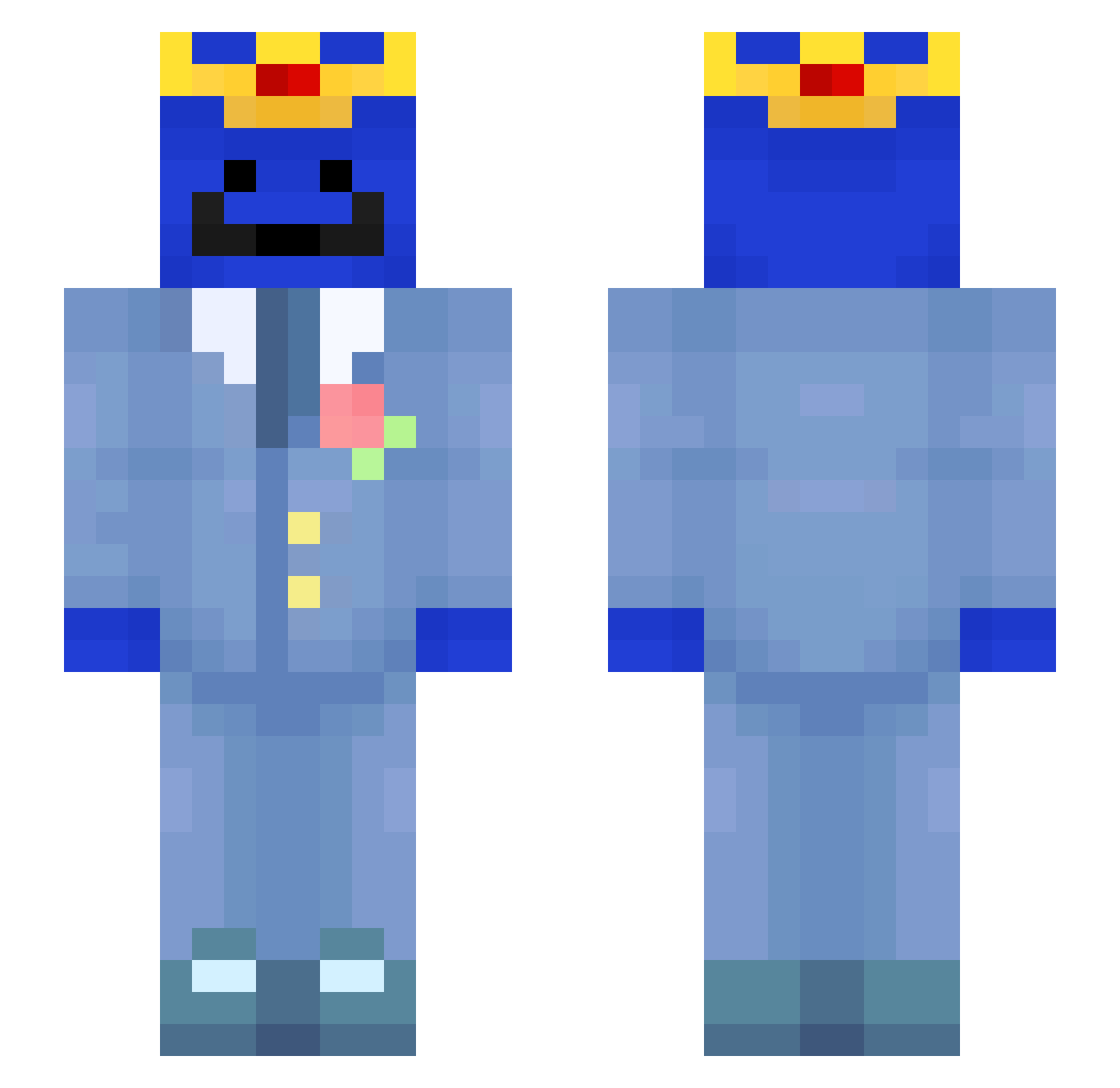Fanic__ Minecraft skin, front and back view