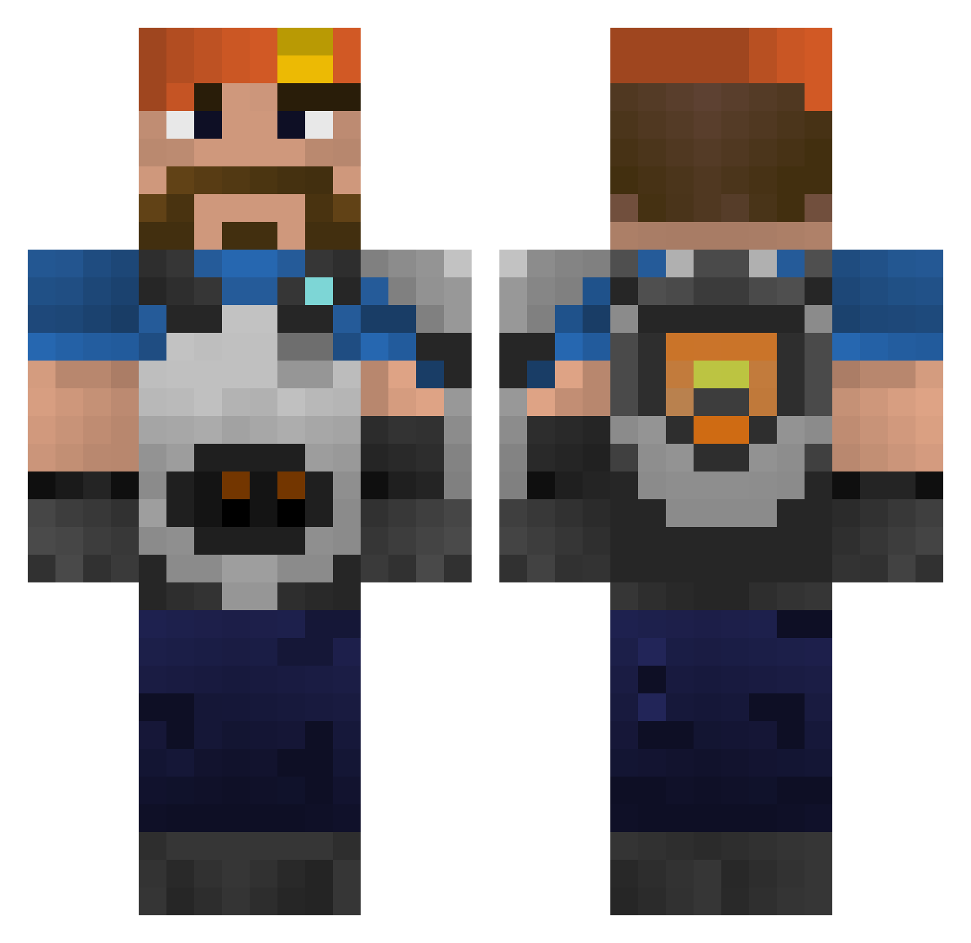 jeffery_tw Minecraft skin, front and back view